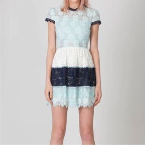 Foxiedox Amelia lace fit & flare mini dress